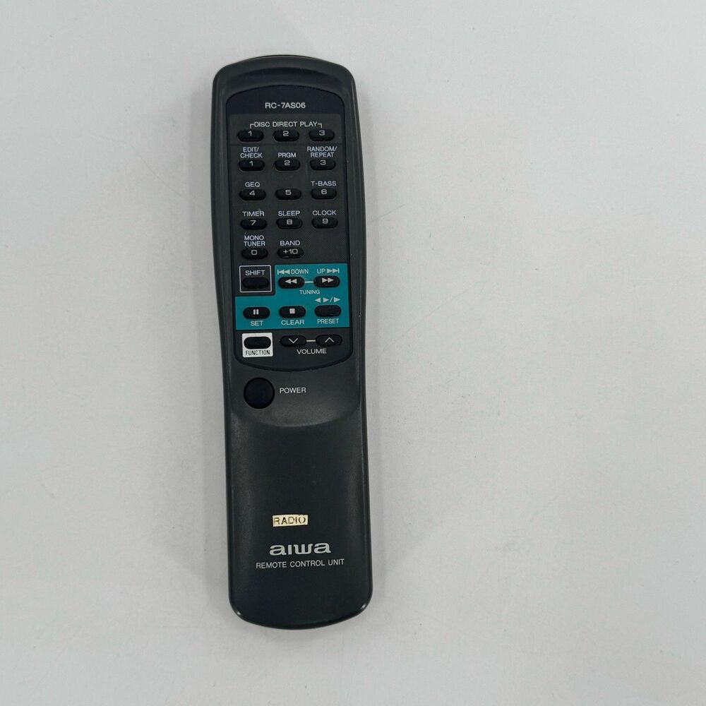 Aiwa RC-7AS06 CD Player System Remote Control Genuine Tested